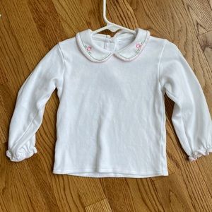 Worn once Florence Eiseman Size 3t white long sleeve top